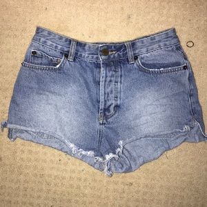 Amuse Society Blue Jean Shorts